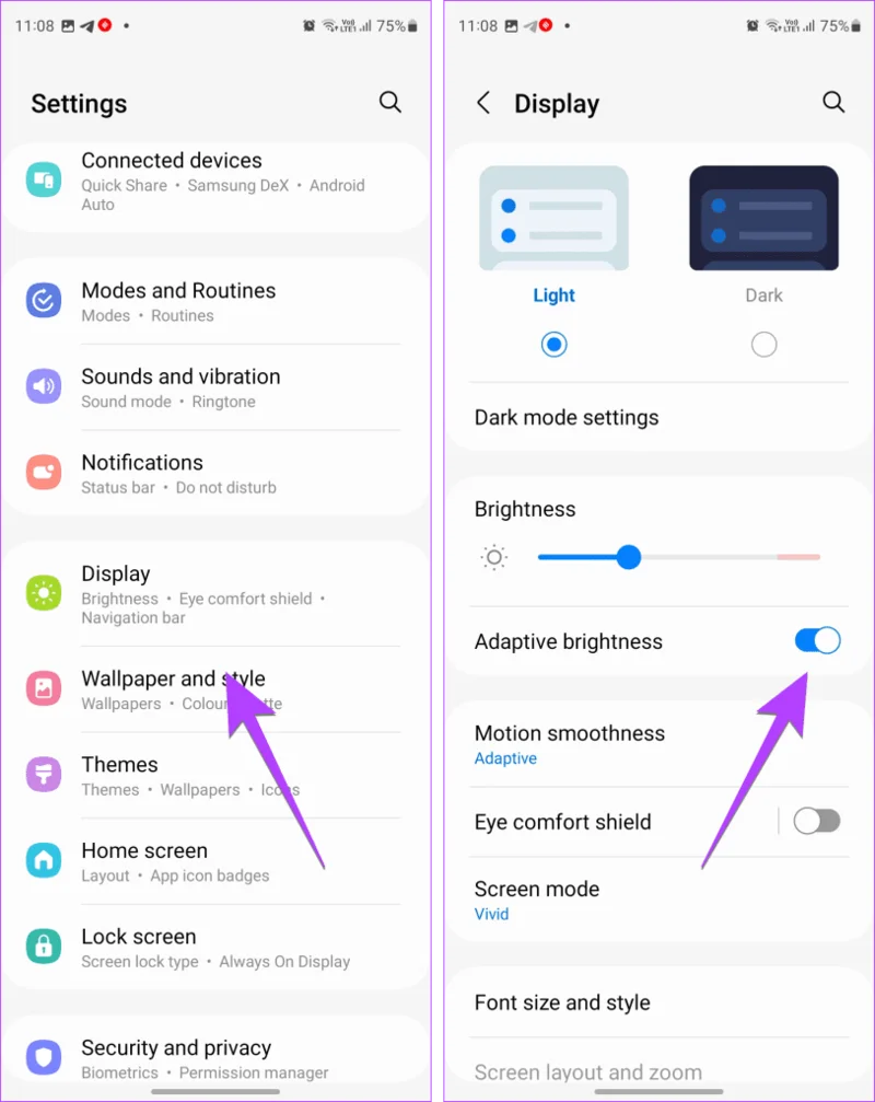 12 manieren om te voorkomen dat apps de helderheid op Android regelen