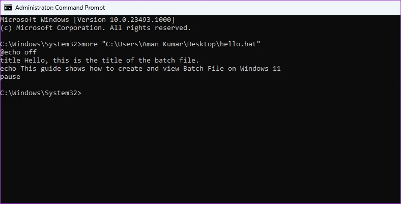 Cómo crear y ver archivos por lotes (BAT) en Windows 11