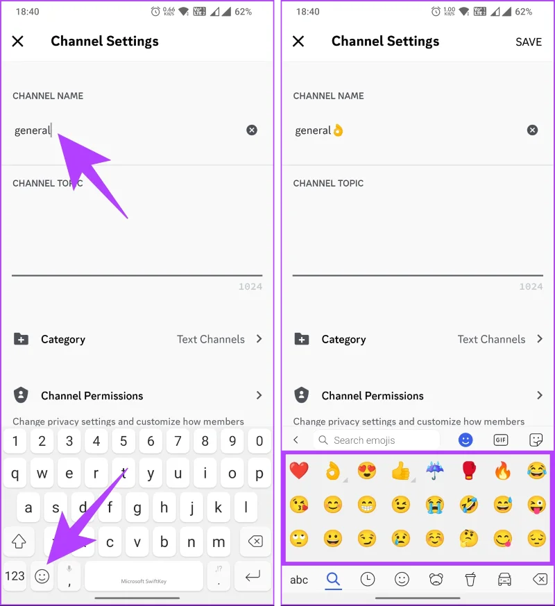 Come inserire gli emoji nei nomi dei canali Discord