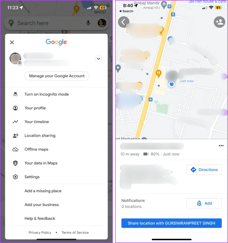 Come trovare la posizione di qualcuno tramite il numero di telefono su Google Maps