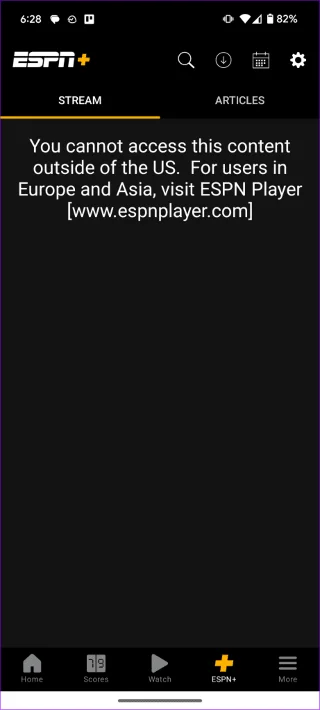 Top 9 manieren om ESPN te repareren werkt niet op Android en iPhone