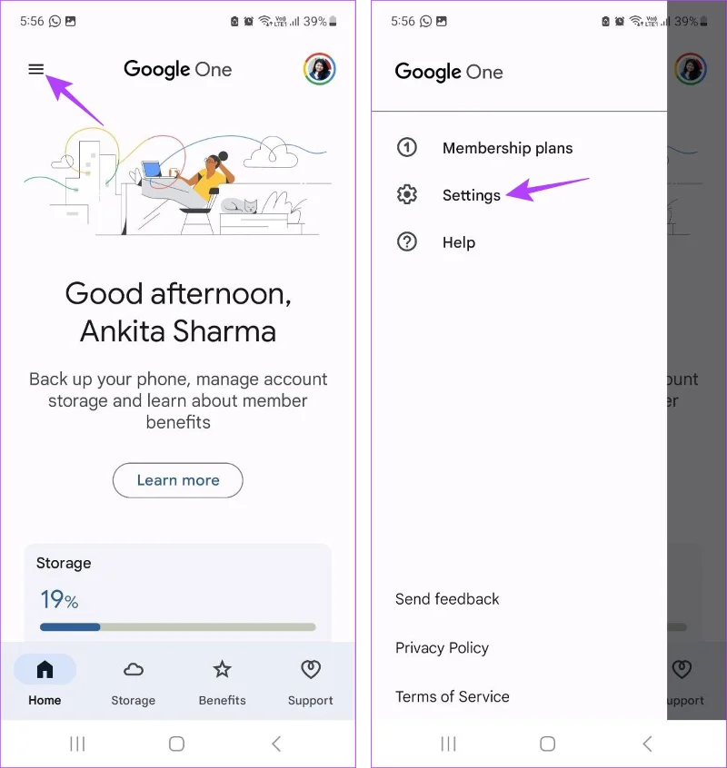 Cosa succede quando annulli un abbonamento a Google One