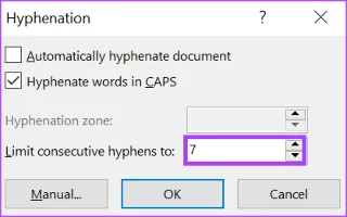 Como ativar e desativar a hifenização no Microsoft Word