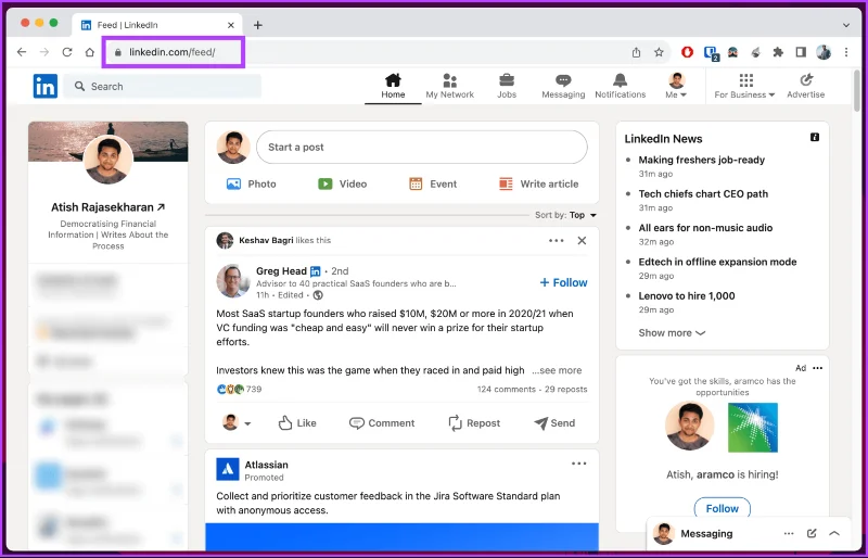 Comment trouver des publications et des emplois enregistrés sur LinkedIn