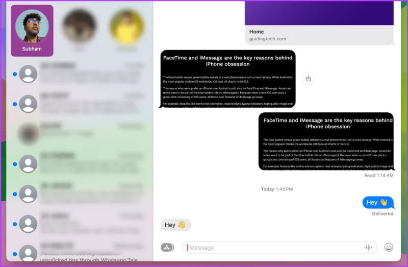 3 formas de enviarte mensajes de texto en iMessage