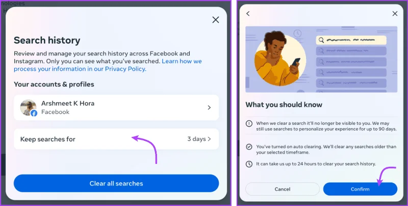 Facebook-zoeksuggesties wissen van iPhone, Android, Windows of Mac