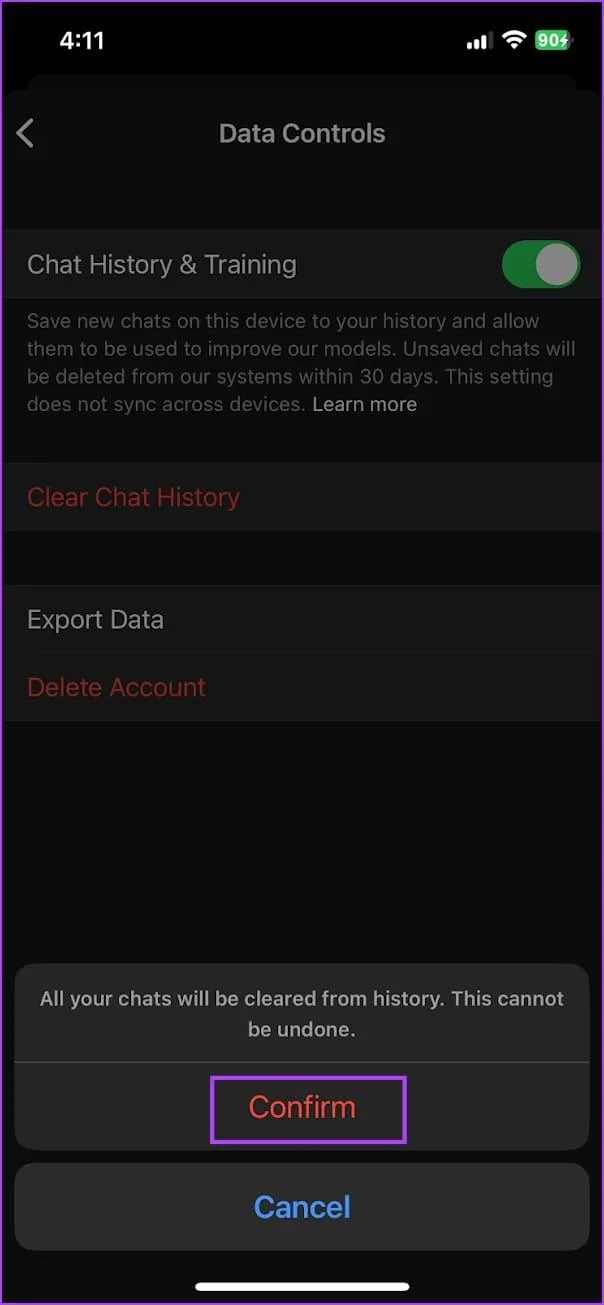 Hoe u ChatGPT-geschiedenis kunt bekijken en verwijderen op iPhone, Android en internet