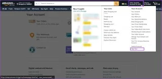 Come disconnettersi dallapp o dal sito web di Amazon