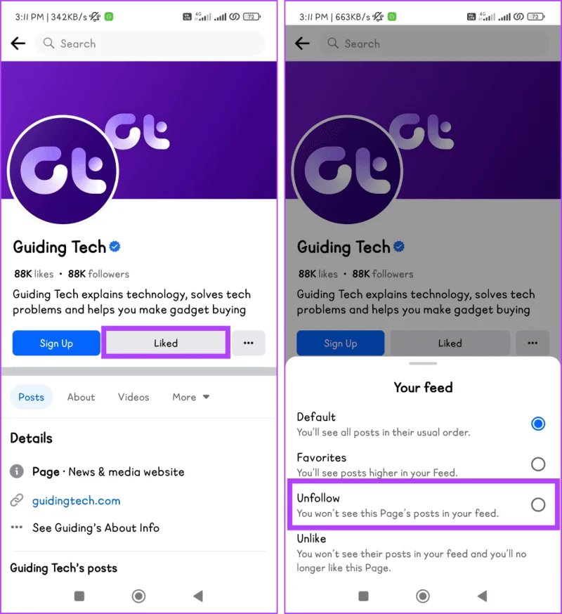 Comment ne plus suivre les pages Facebook auxquelles vous n'êtes plus lié