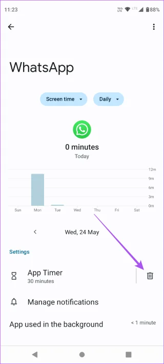 App-limieten instellen op Android