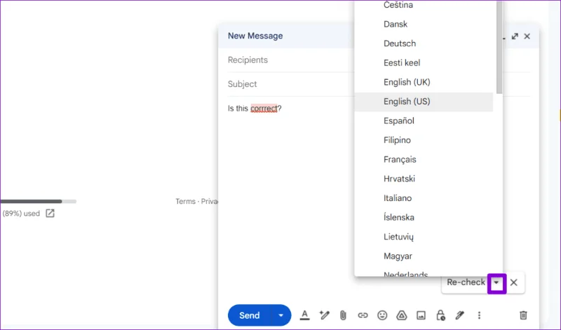 Gli 8 modi principali per risolvere il problema del controllo ortografico che non funziona in Gmail