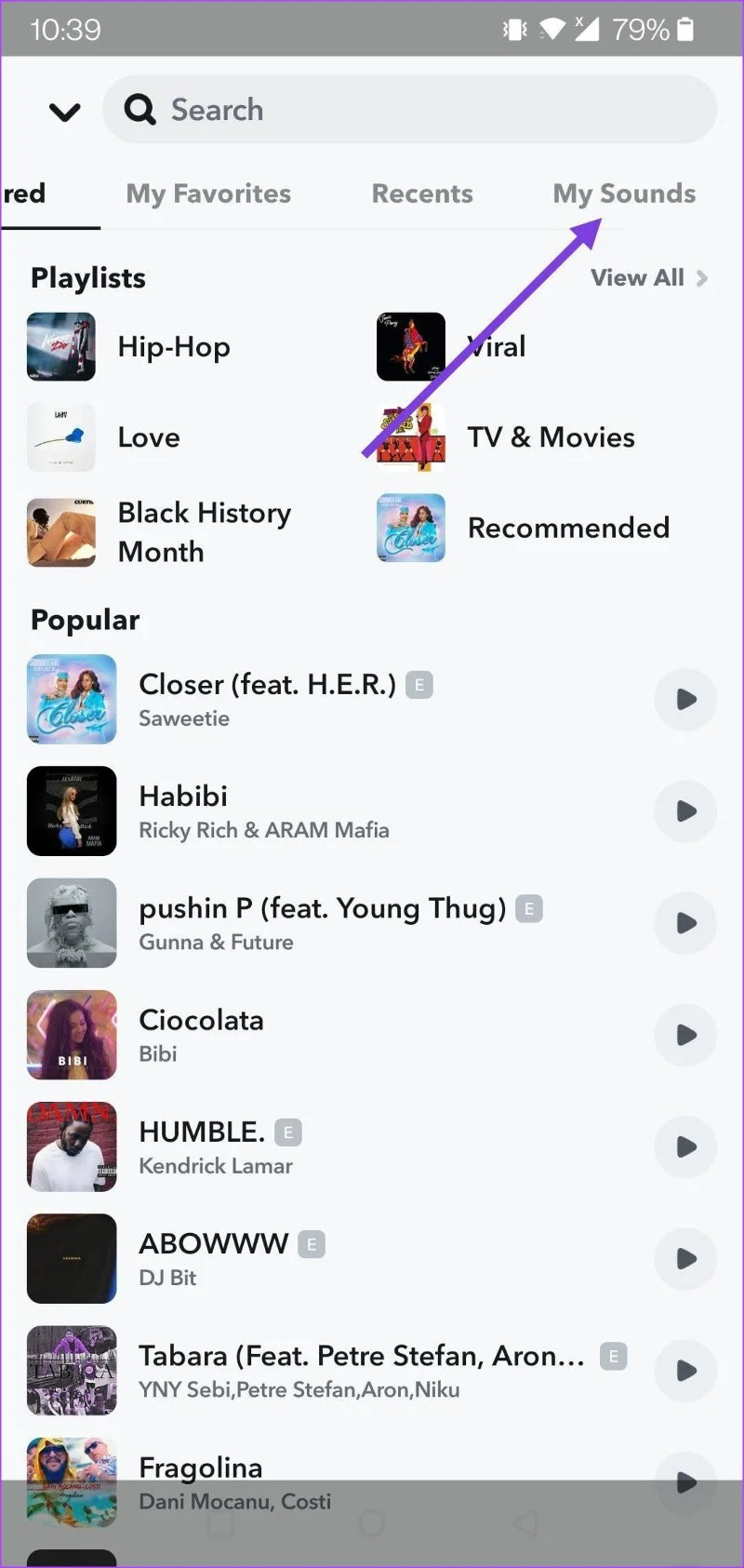 Comment ajouter de la musique à une histoire ou à un Snap Snapchat