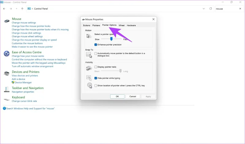 Las 8 formas principales de arreglar el cursor del mouse que no se muestra en Windows 11