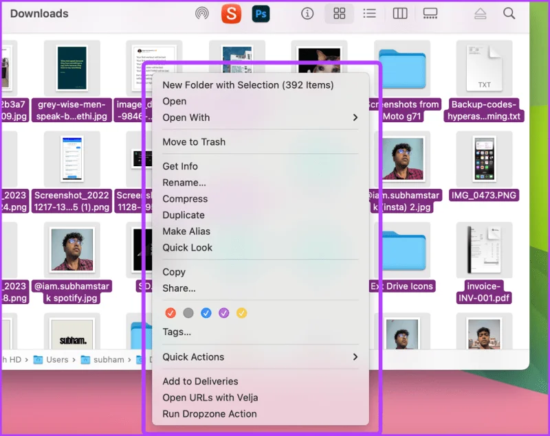 7 modi per selezionare più file/elementi su Mac e iPhone