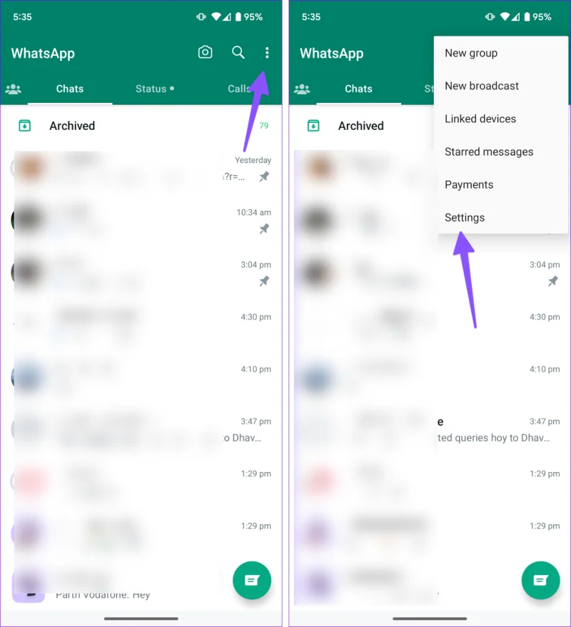 Comment désactiver les notifications de réactions sur WhatsApp