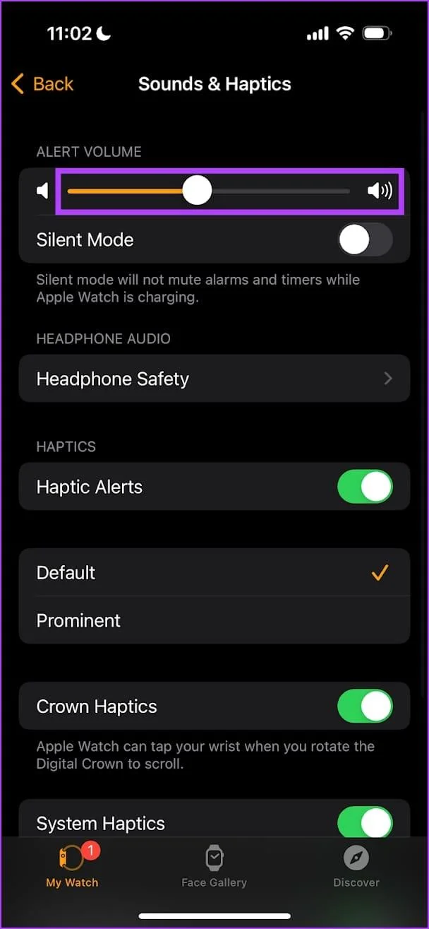 Come regolare il volume su Apple Watch