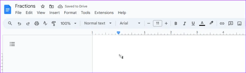 4 meilleures façons de créer une fraction dans Google Docs