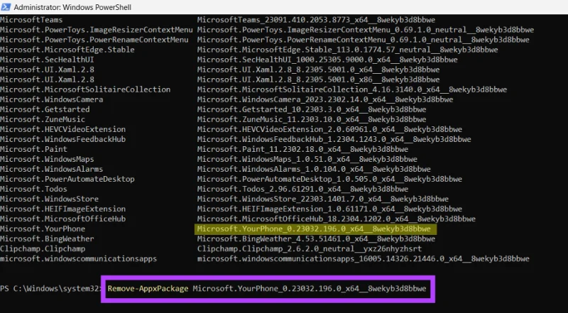 Cómo desinstalar aplicaciones del sistema en Windows