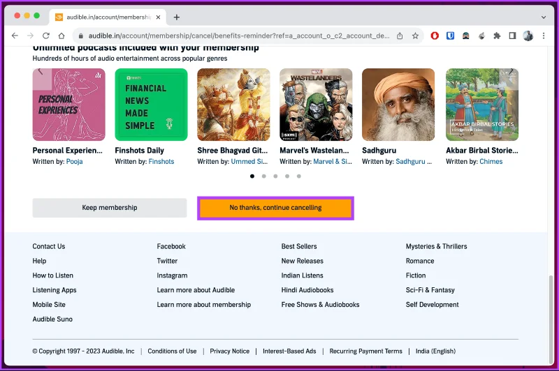 Comment suspendre ou annuler l'abonnement Audible sur n'importe quel appareil
