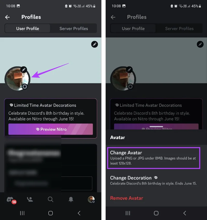 Come cambiare l'immagine del profilo Discord su qualsiasi dispositivo
