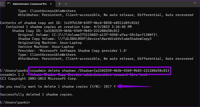 3 formas de eliminar puntos de restauración antiguos en Windows 11