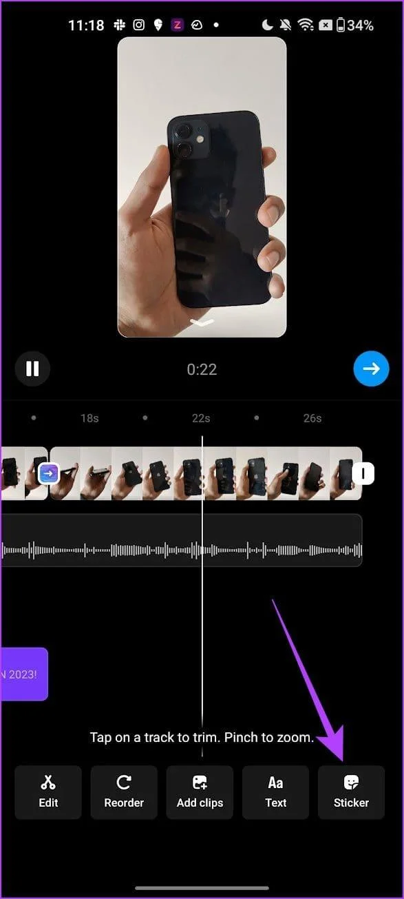 Come modificare i reel utilizzando l'editor integrato di Instagram