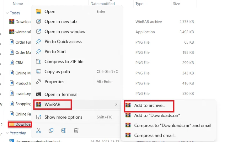 Windows에서 RAR 파일을 ZIP으로 변환하는 방법