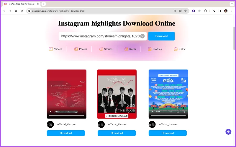 Come scaricare e salvare gli highlights di Instagram sul telefono o sul PC