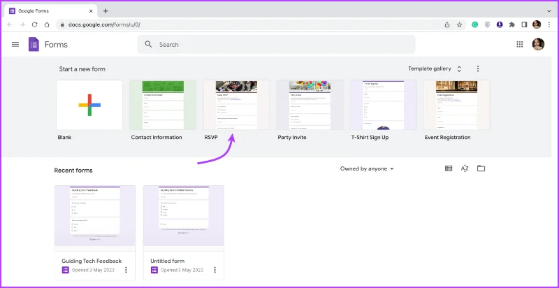 Come creare un modulo RSVP utilizzando Moduli Google