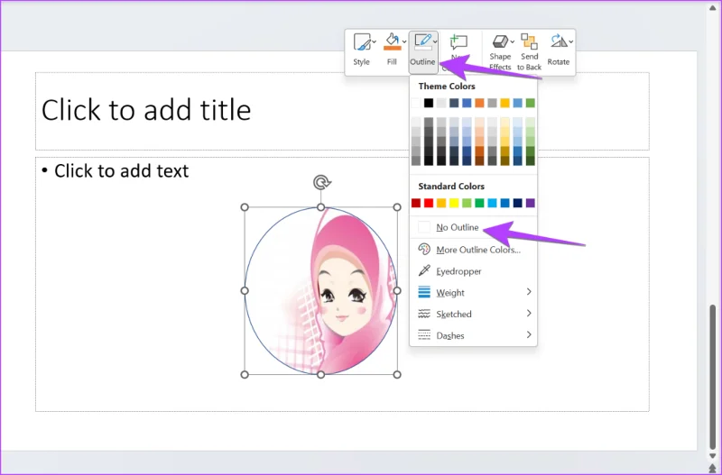 4 maneiras de cortar uma imagem em um círculo no PowerPoint