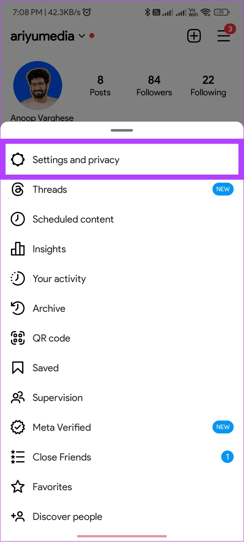Come modificare il suono delle notifiche su Instagram