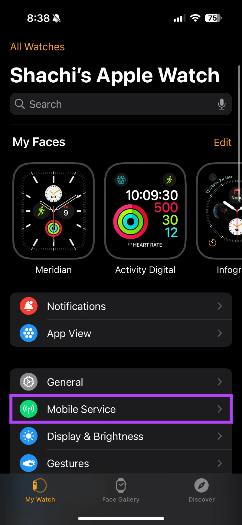 Mobilfunknetz in der Apple Watch aktivieren
