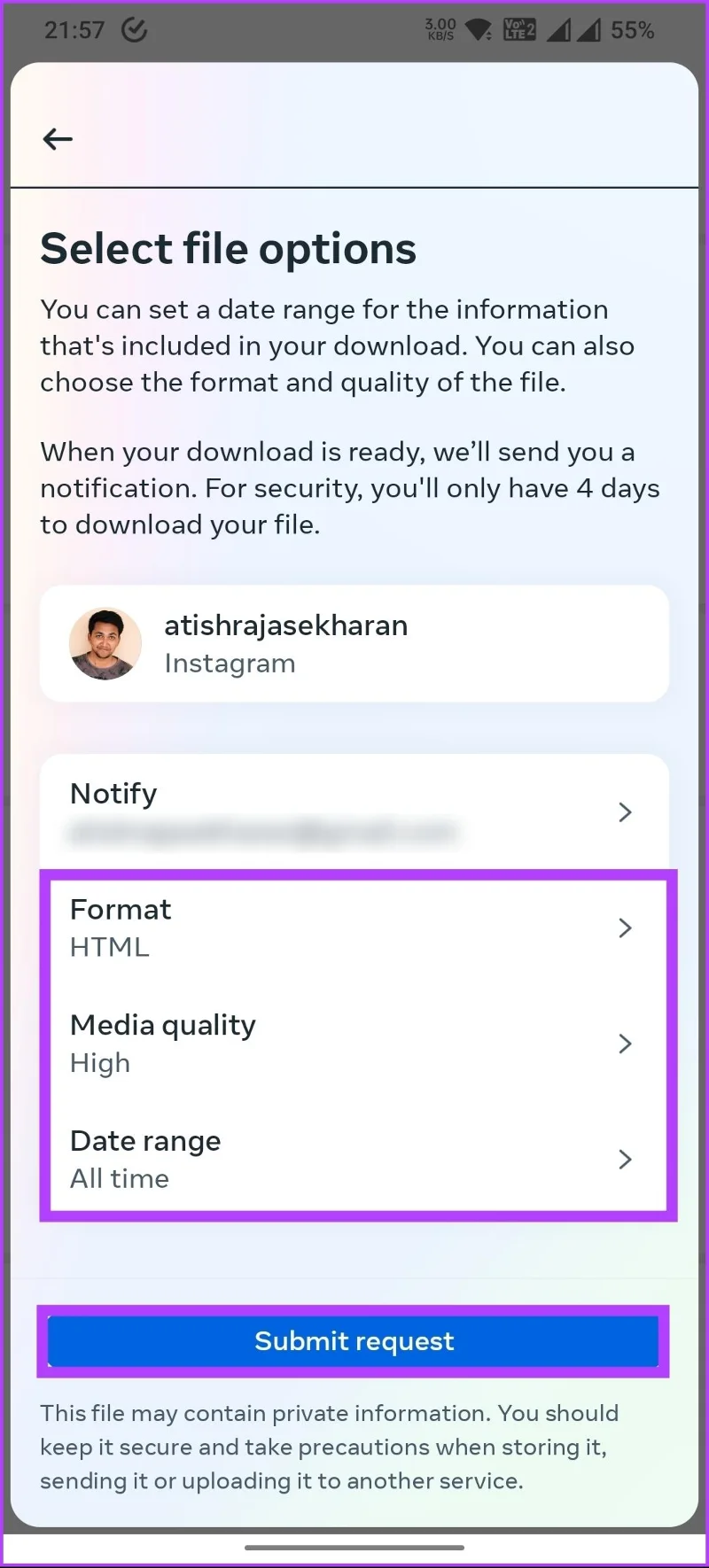 2 semplici modi per unire gli account Instagram