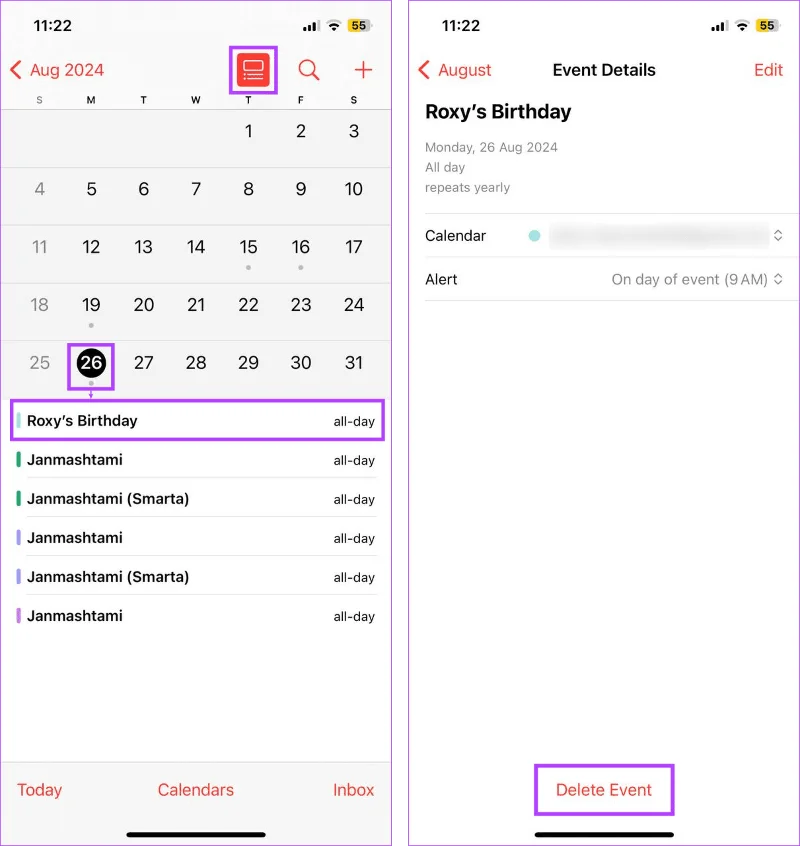 Hoe u verjaardagen kunt toevoegen en bekijken in de iPhone-agenda