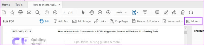 Comment ajouter et modifier un arrière-plan PDF à l'aide d'Adobe Acrobat