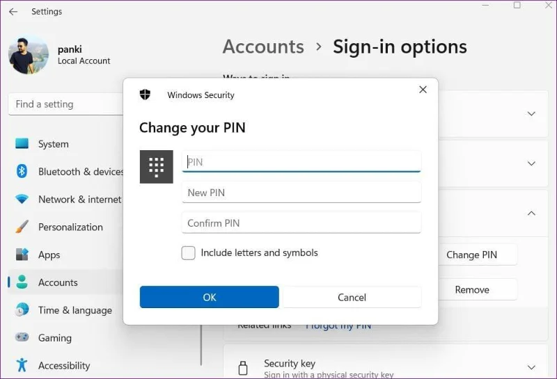 Seis formas de solucionar la imposibilidad de cambiar el PIN de inicio de sesión en Windows