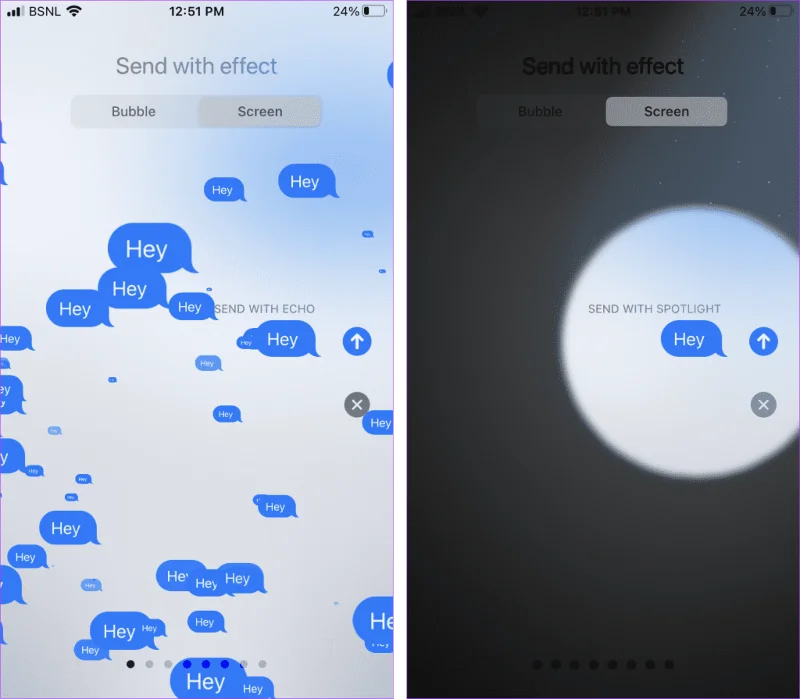 Top 9 iMessage-trucs zoals Pew Pew om speciale effecten op de iPhone toe te voegen