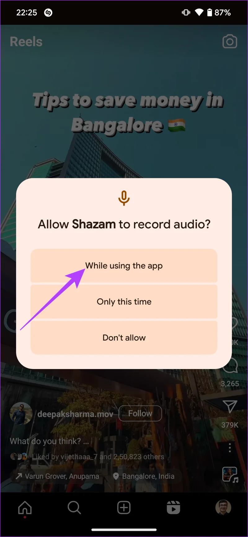 Hoe je (Shazam)-nummers kunt identificeren die op Instagram-rollen worden afgespeeld