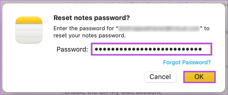 Hoe notities te ontgrendelen wanneer het wachtwoord is vergeten op Mac en iPhone