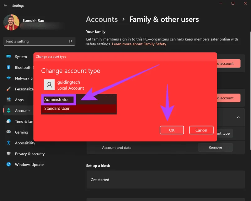 Cómo cambiar el nombre de la carpeta de usuario en Windows 11