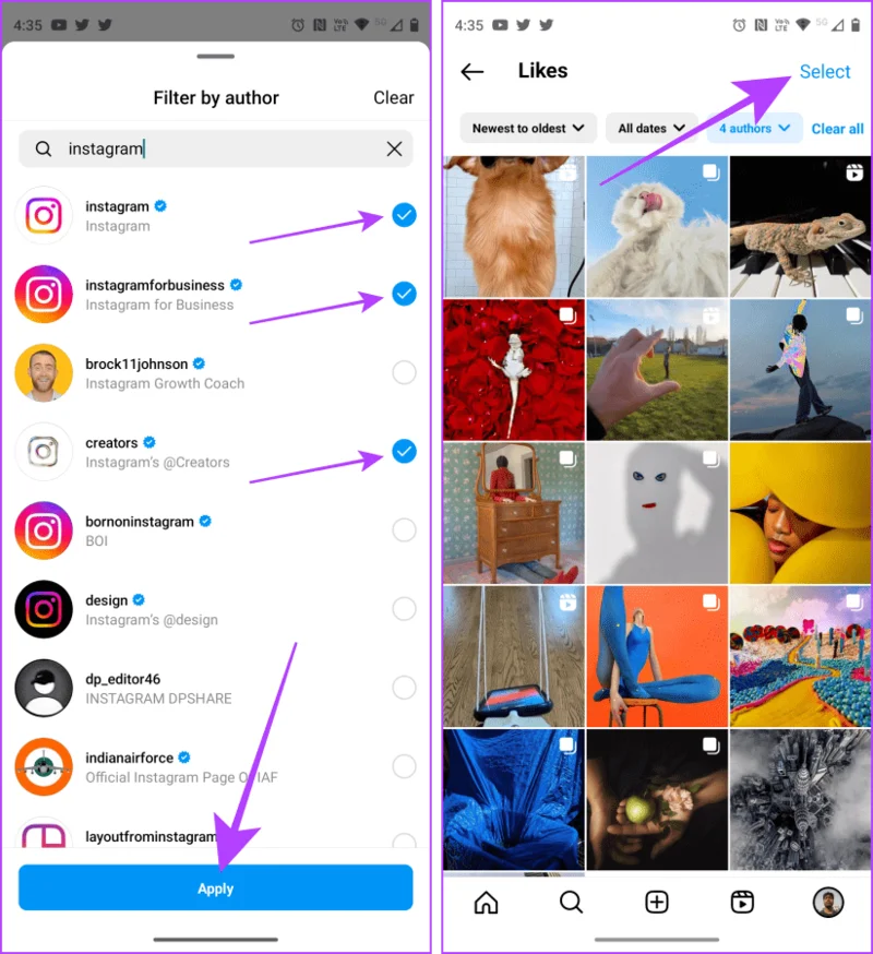 Comment aimer ou annuler toutes les publications sur Instagram à la fois