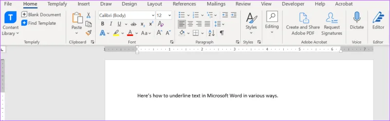 3 أفضل الطرق لتسطير النص في Microsoft Word