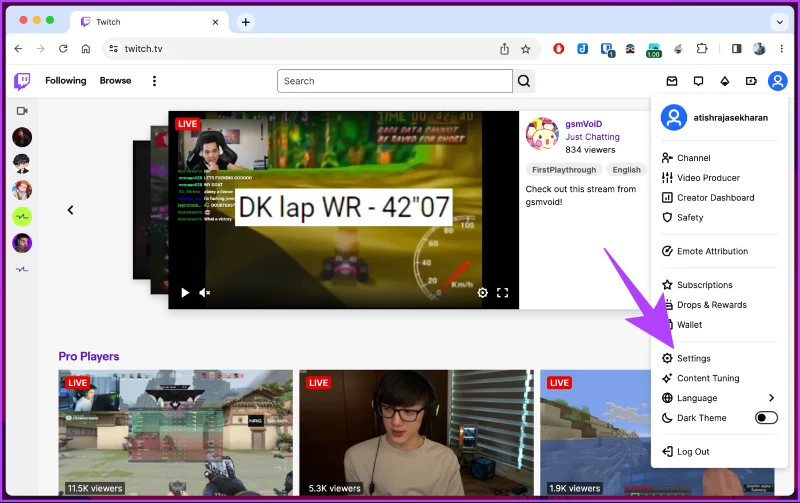 Comment changer le nom d'utilisateur et le nom d'affichage Twitch