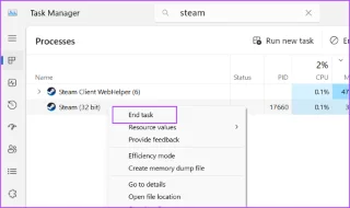 Las 8 soluciones principales para el error Un componente crítico de Steam no responde en Windows 11