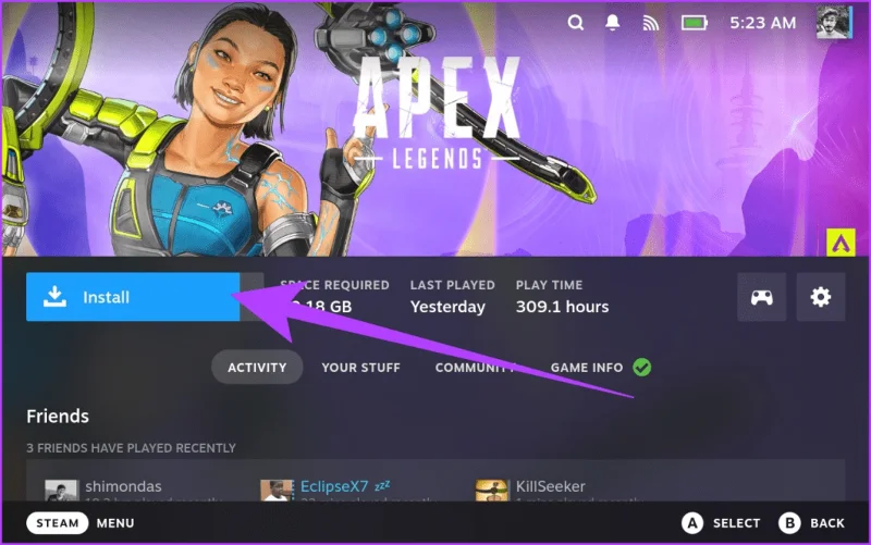 Cómo instalar y jugar Apex Legends en Steam Deck