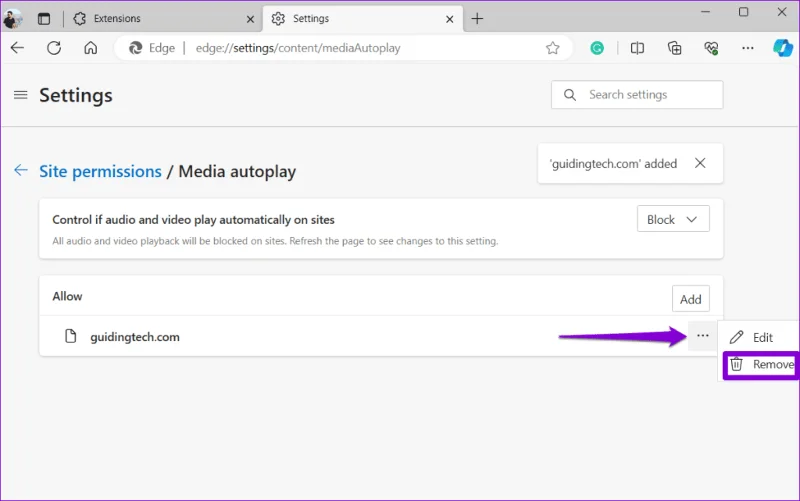 Hoe u automatisch afspelen voor audio en video's in Microsoft Edge kunt uitschakelen