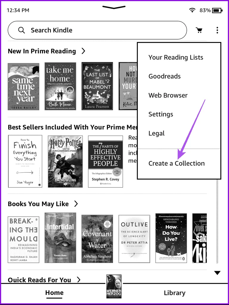 Comment créer et gérer des collections sur Amazon Kindle