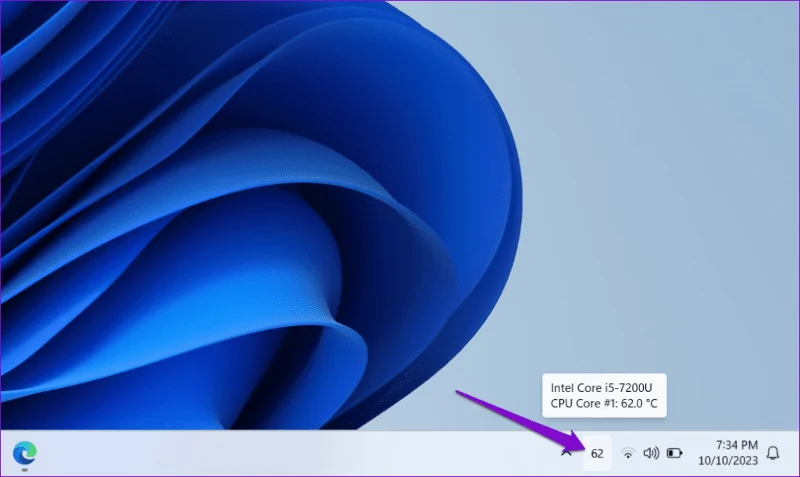Cómo mostrar la temperatura de la CPU en Windows