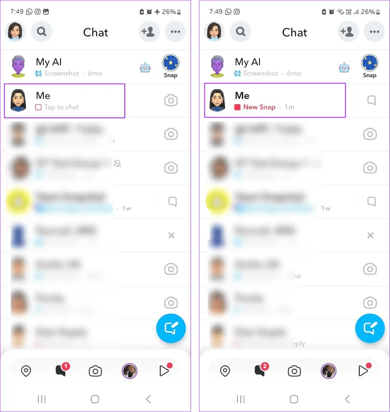 Come riaprire o riprodurre gli snap su Snapchat