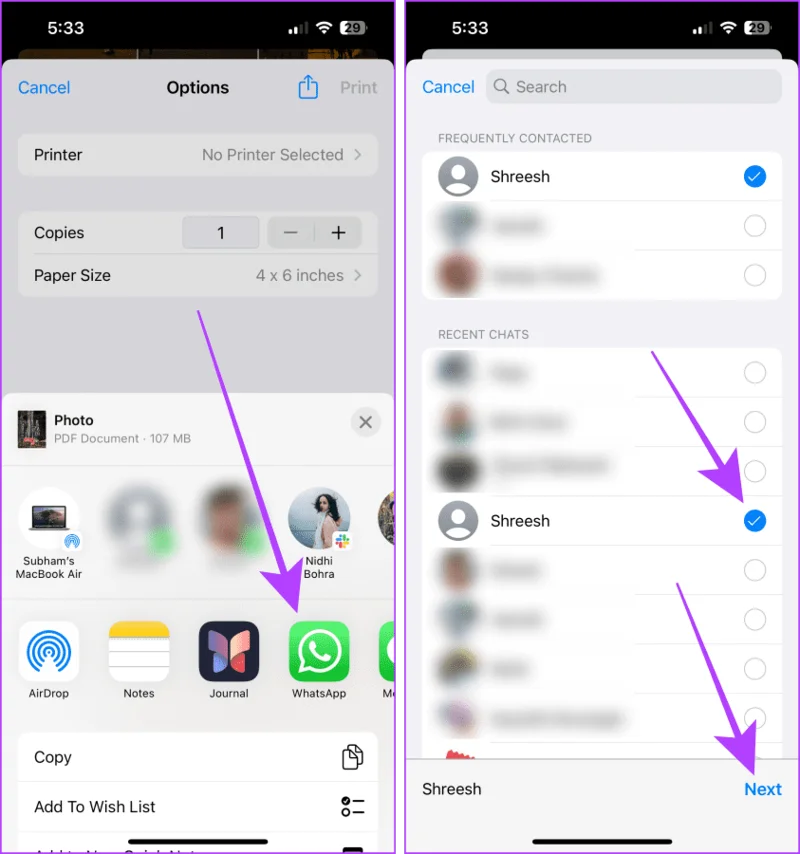 4 manieren om foto's als documenten op WhatsApp te verzenden met behulp van de iPhone